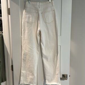 Hollister white dad jeans